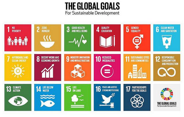sustainable development goals A graphic of the 17 sustainable development goals