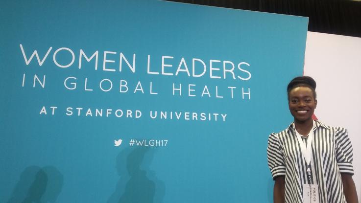 Photo of Shadae Paul at the Women Leaders in Global Health Conference 2017