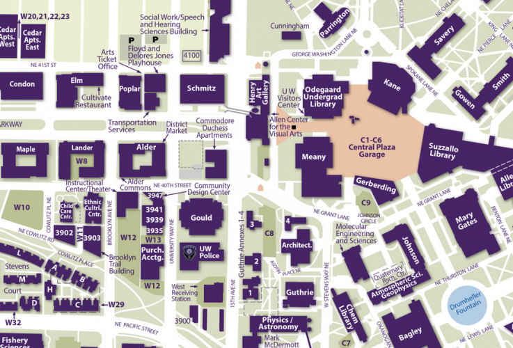 map of uw campus Uw Regents Approve Central Campus Site For Population Health Building To House Collaborative Research And Teaching University Of Washington Department Of Global Health map of uw campus