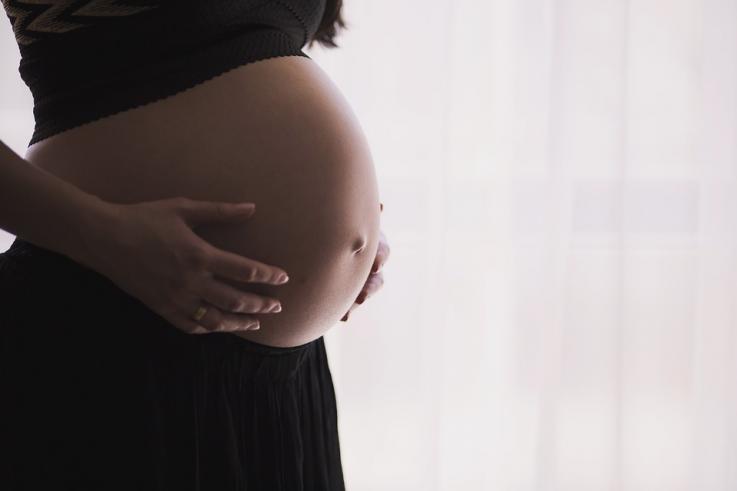 Photo of a pregnant belly