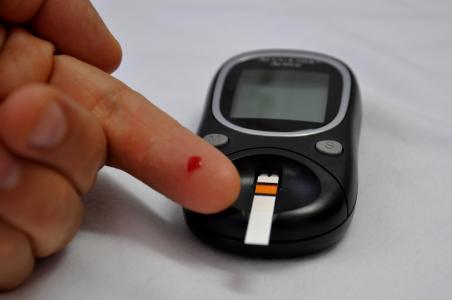 Photo of a diabetes test
