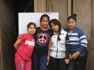 Young women in Peru