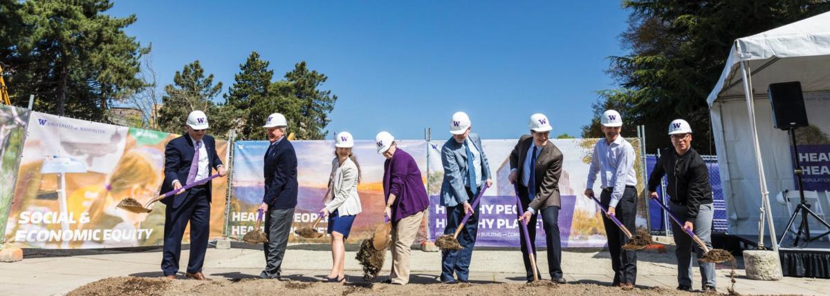 UW leadership and partners break ground for the population health facility