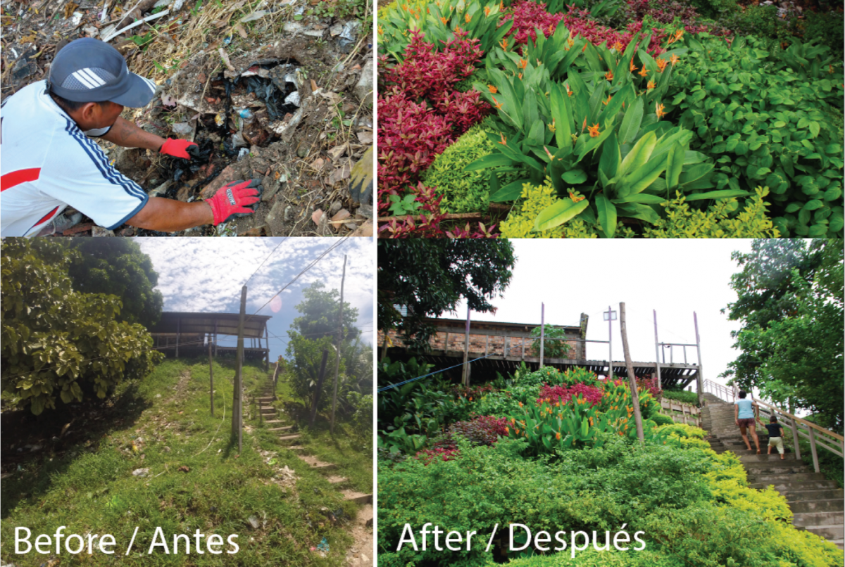 Before and After: Community-based environmental design projects in Iquitos, Peru