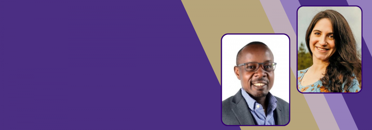Headshots of Kenneth Mugwanya and Julianne Meisner.