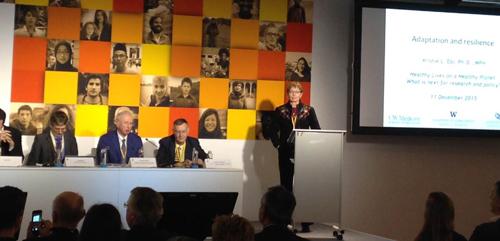 Kristie Ebi at Climate Talks in Paris 2015 Kristie Ebi at Climate Talks in Paris 2015