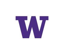 UW W, purple