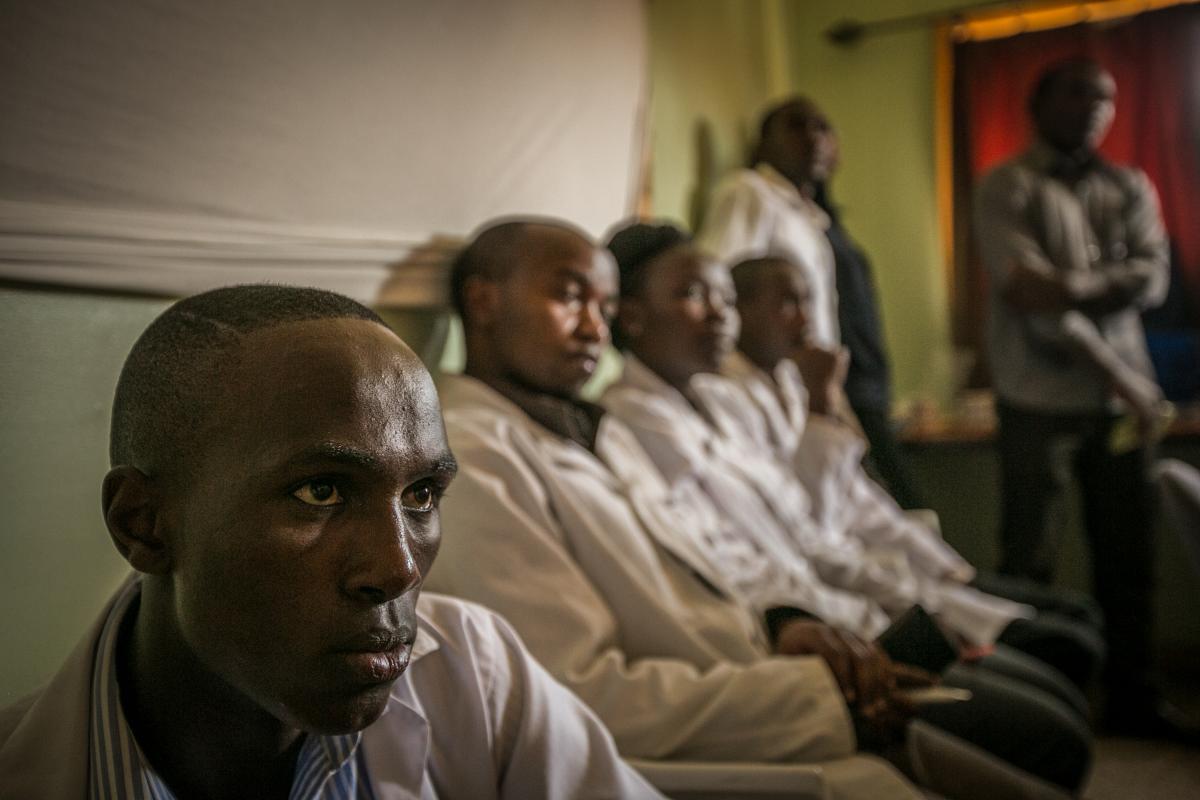 Photo of Kenyan medical students