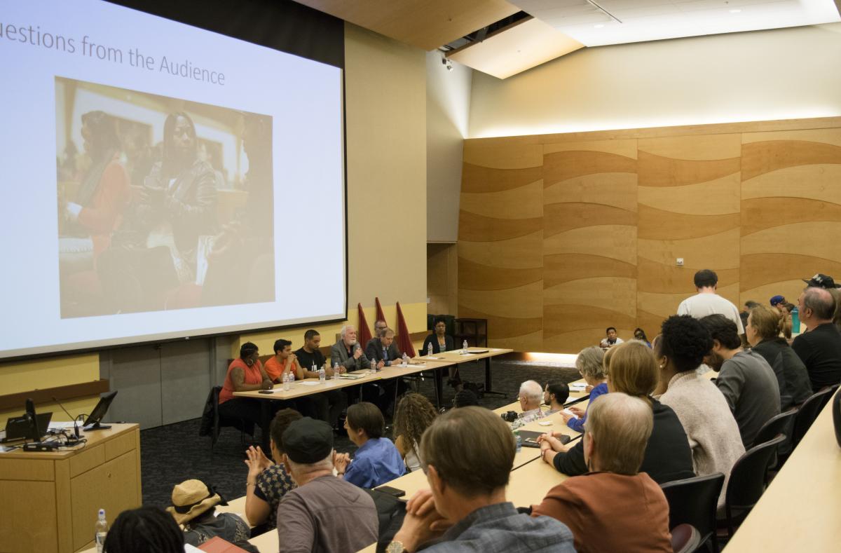More than 300 UW students, faculty, staff, and community members participated in a discussion on police violence as a public health issue in Seattle. More than 300 UW students, faculty, staff, and community members participated in a discussion on police violence as a public health issue in Seattle.