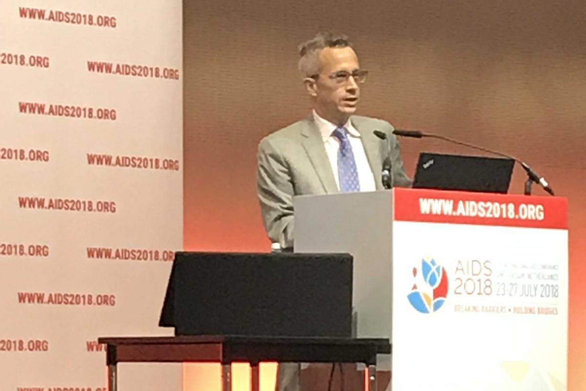Dr. Jared Baeten presents on “What we know about PrEP from efficacy to effectiveness?” at the AIDS 2018 conference.
